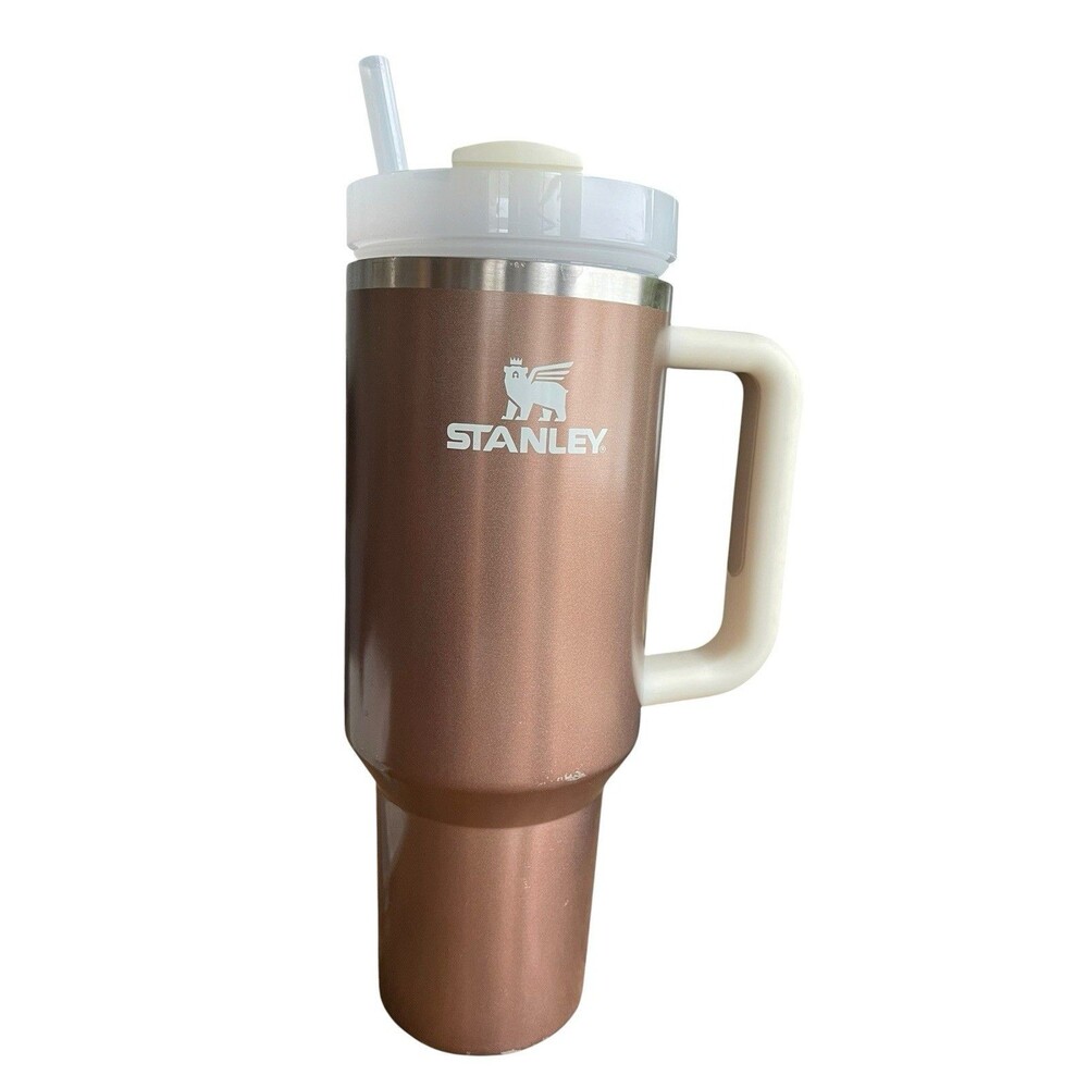 STANLEY Quencher H2.0 Tumbler with Handle & Straw 40 oz Brown Chroma
